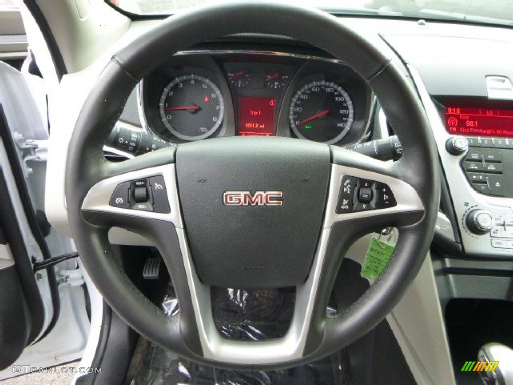 2011 GMC Terrain SLE AWD Light Titanium Steering Wheel Photo #86389152