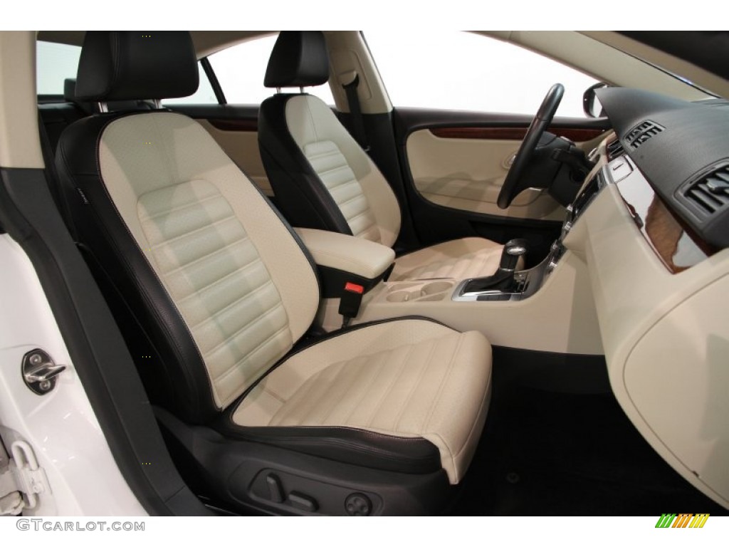 Cornsilk Beige/Black Interior 2011 Volkswagen CC Lux Plus Photo #86389692