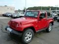 2014 Flame Red Jeep Wrangler Sahara 4x4  photo #1