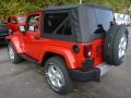 2014 Flame Red Jeep Wrangler Sahara 4x4  photo #3