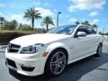 2013 Diamond White Metallic Mercedes-Benz C 63 AMG Coupe  photo #3