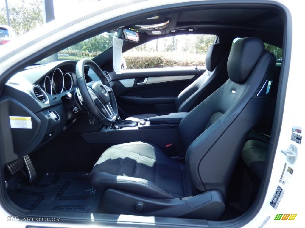 Black Interior 2013 Mercedes-Benz C 63 AMG Coupe Photo #86391876