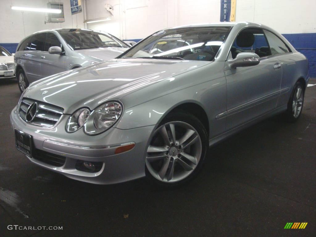 2007 CLK 350 Coupe - Iridium Silver Metallic / Black photo #1