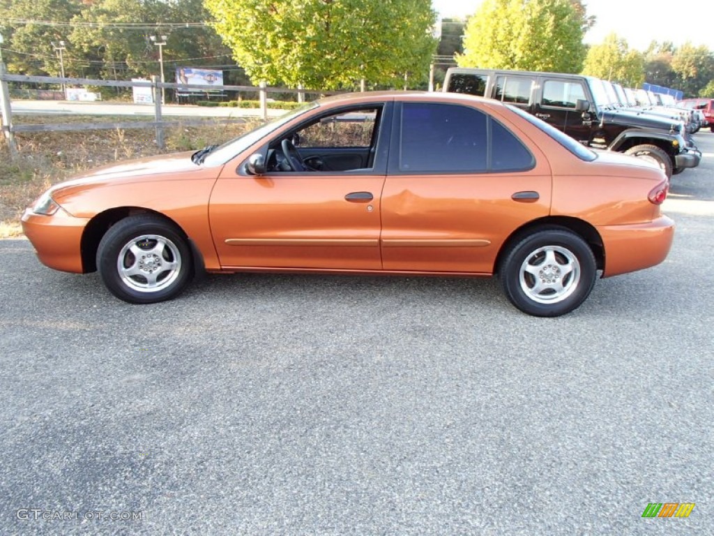 2004 Cavalier Sedan - Sunburst Orange / Graphite photo #6