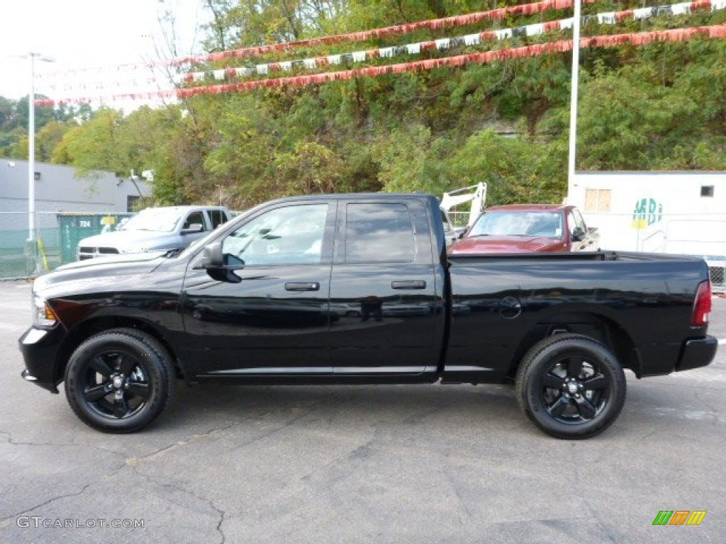Black 2014 Ram 1500 Express Quad Cab 4x4 Exterior Photo #86393610