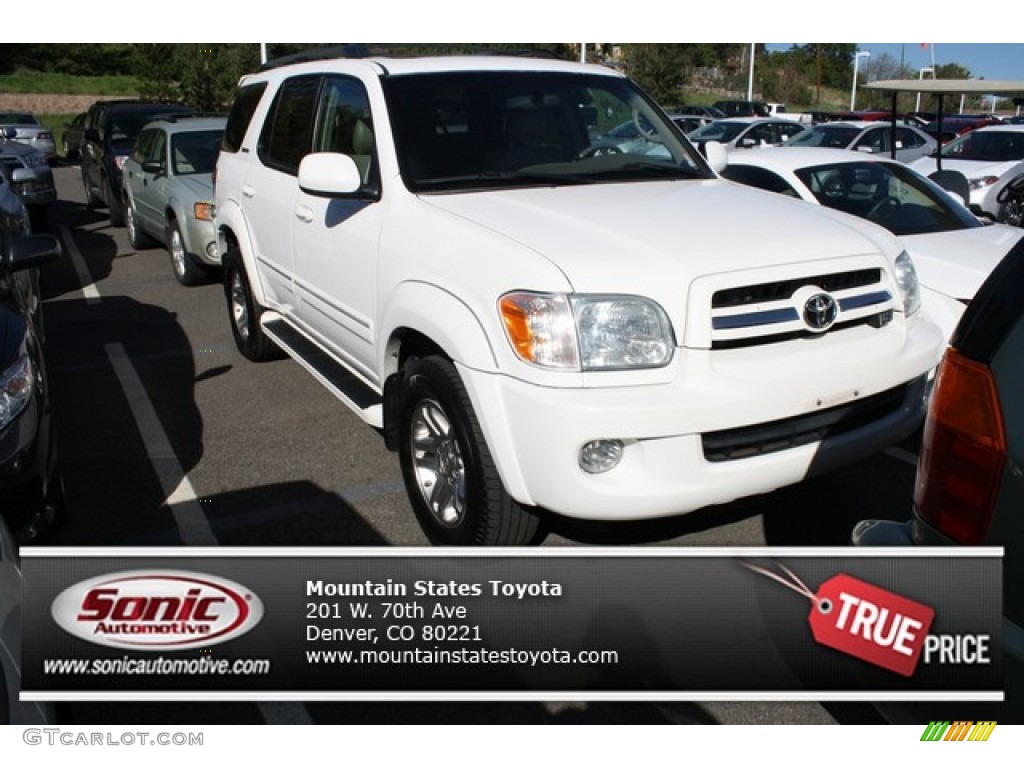 2006 Sequoia Limited 4WD - Natural White / Taupe photo #1