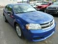 Blue Streak Pearl 2014 Dodge Avenger SE Exterior