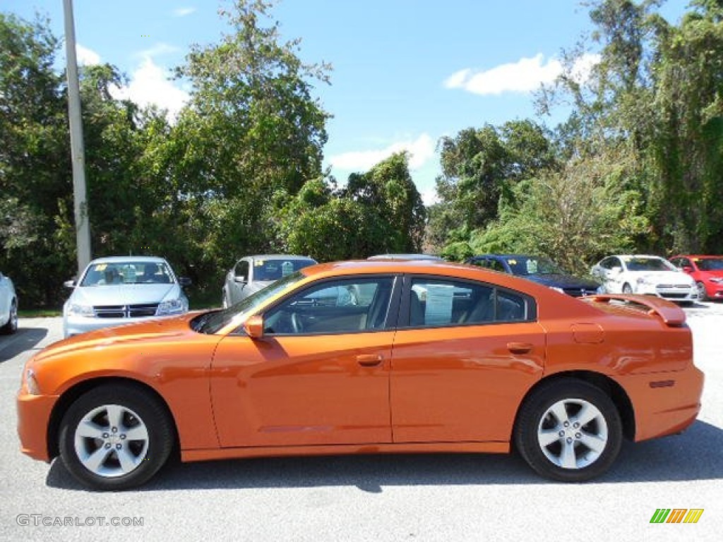 Toxic Orange Pearl 2011 Dodge Charger SE Exterior Photo #86394807