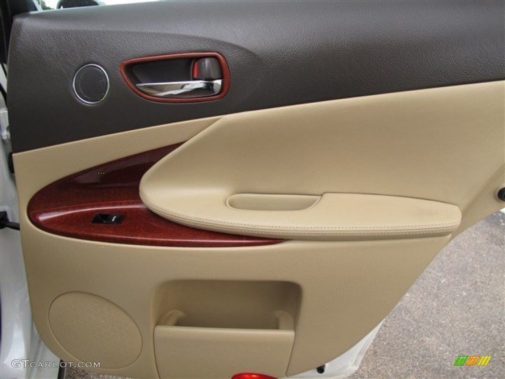 2008 Lexus GS 350 AWD Cashmere Door Panel Photo #86395035