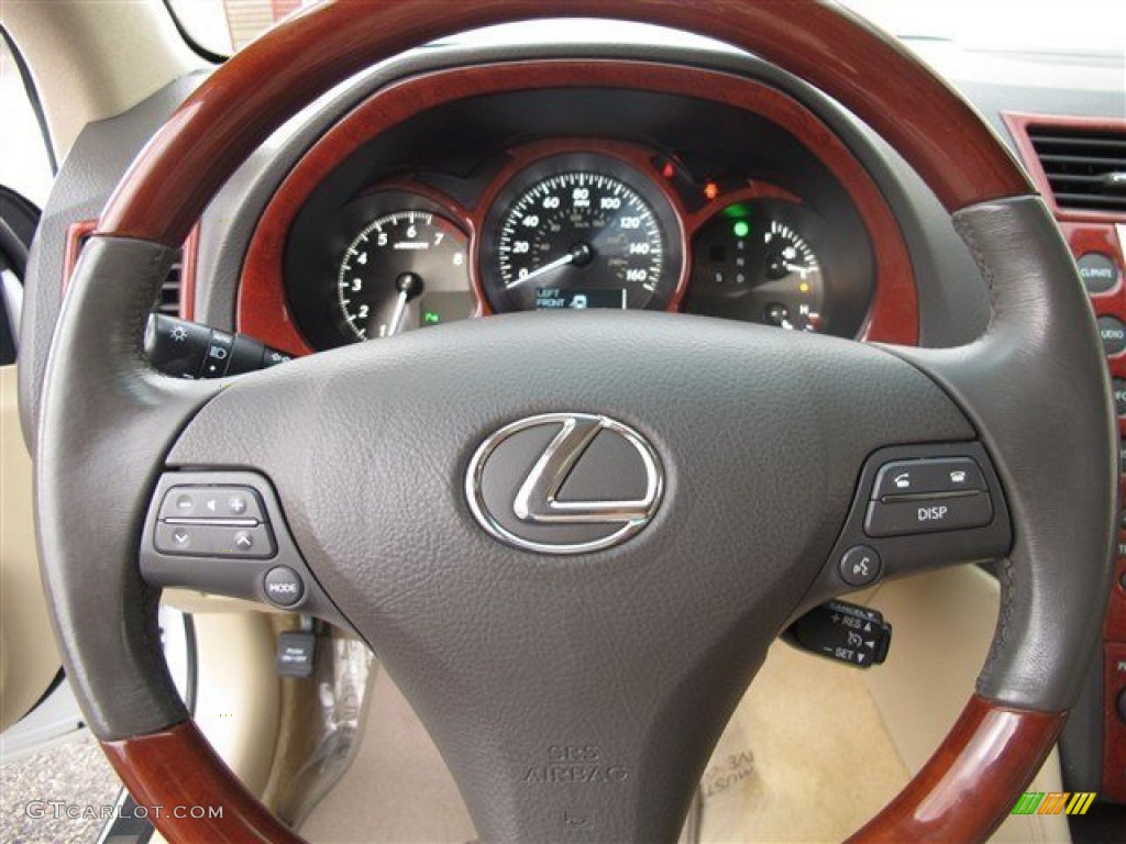 2008 Lexus GS 350 AWD Cashmere Steering Wheel Photo #86395203