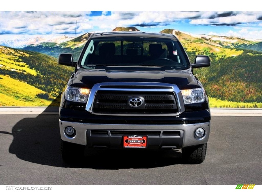 2011 Tundra Double Cab 4x4 - Black / Graphite Gray photo #4