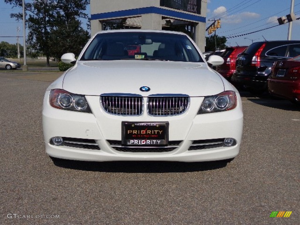 2008 3 Series 335i Sedan - Alpine White / Gray photo #11