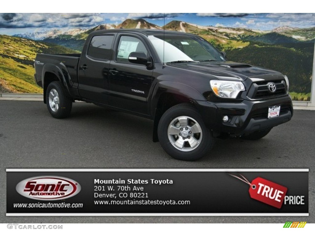 2014 Tacoma V6 TRD Sport Double Cab 4x4 - Black / Graphite photo #1