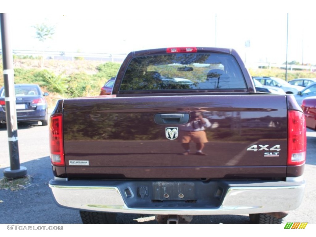 2005 Ram 1500 SLT Quad Cab 4x4 - Deep Molten Red Pearl / Dark Slate Gray photo #7