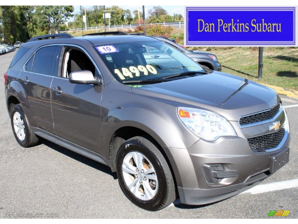 2010 Equinox LT AWD - Mocha Steel Metallic / Jet Black photo #1