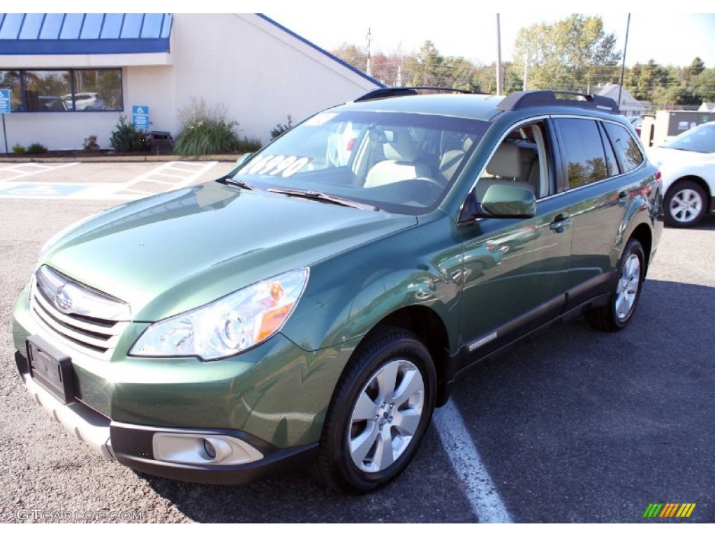 2012 Outback 2.5i Limited - Cypress Green Pearl / Warm Ivory photo #3