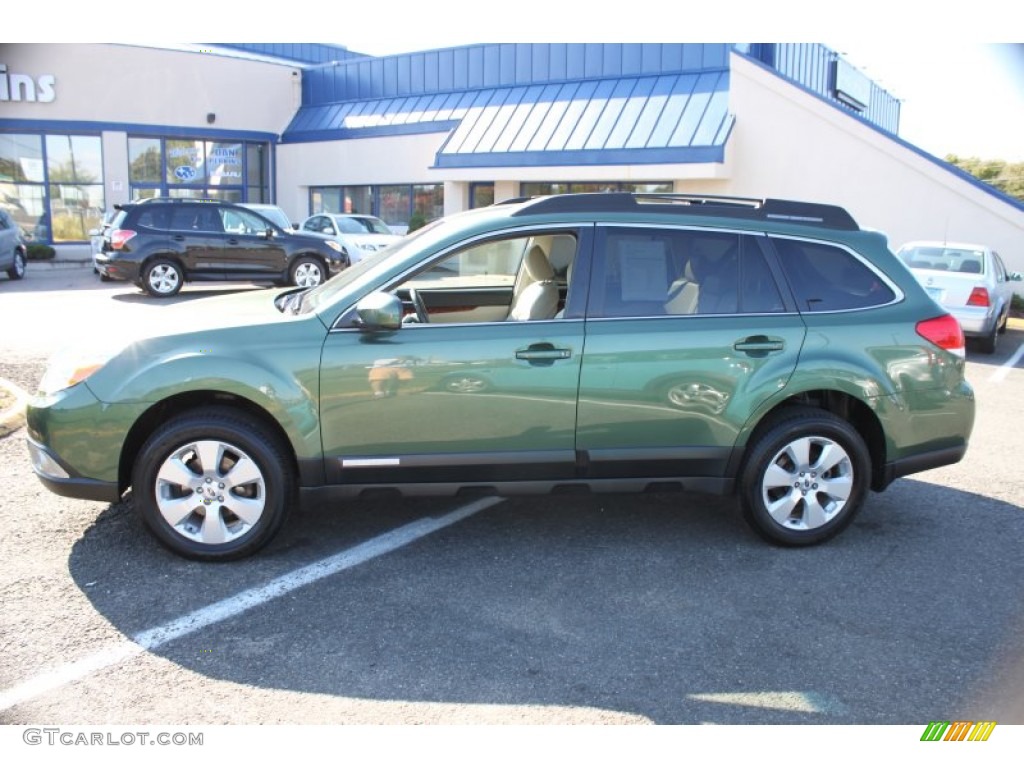 2012 Outback 2.5i Limited - Cypress Green Pearl / Warm Ivory photo #11