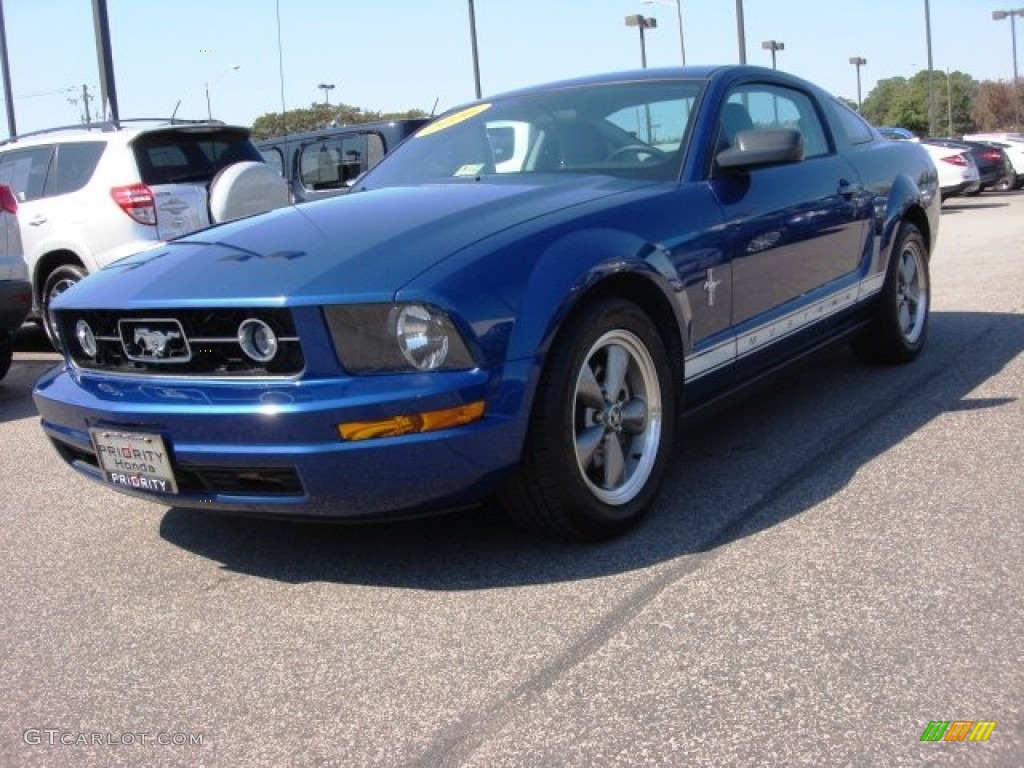 2006 Mustang V6 Premium Coupe - Vista Blue Metallic / Light Graphite photo #1