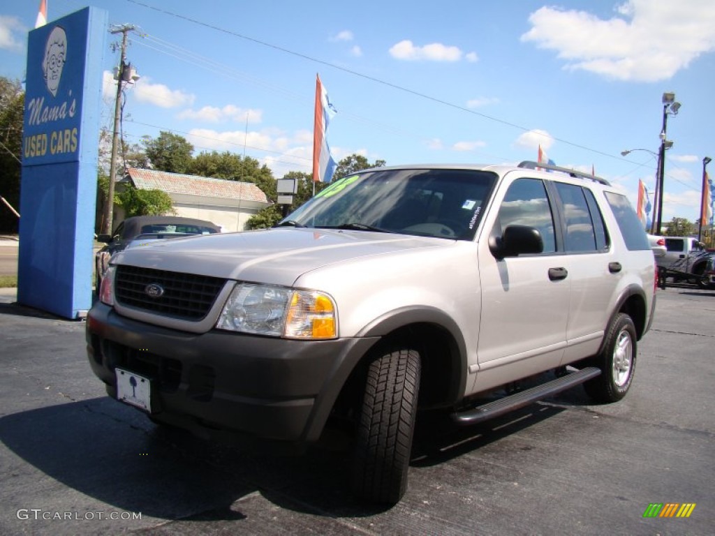 2003 Explorer XLS - Silver Birch Metallic / Graphite Grey photo #25