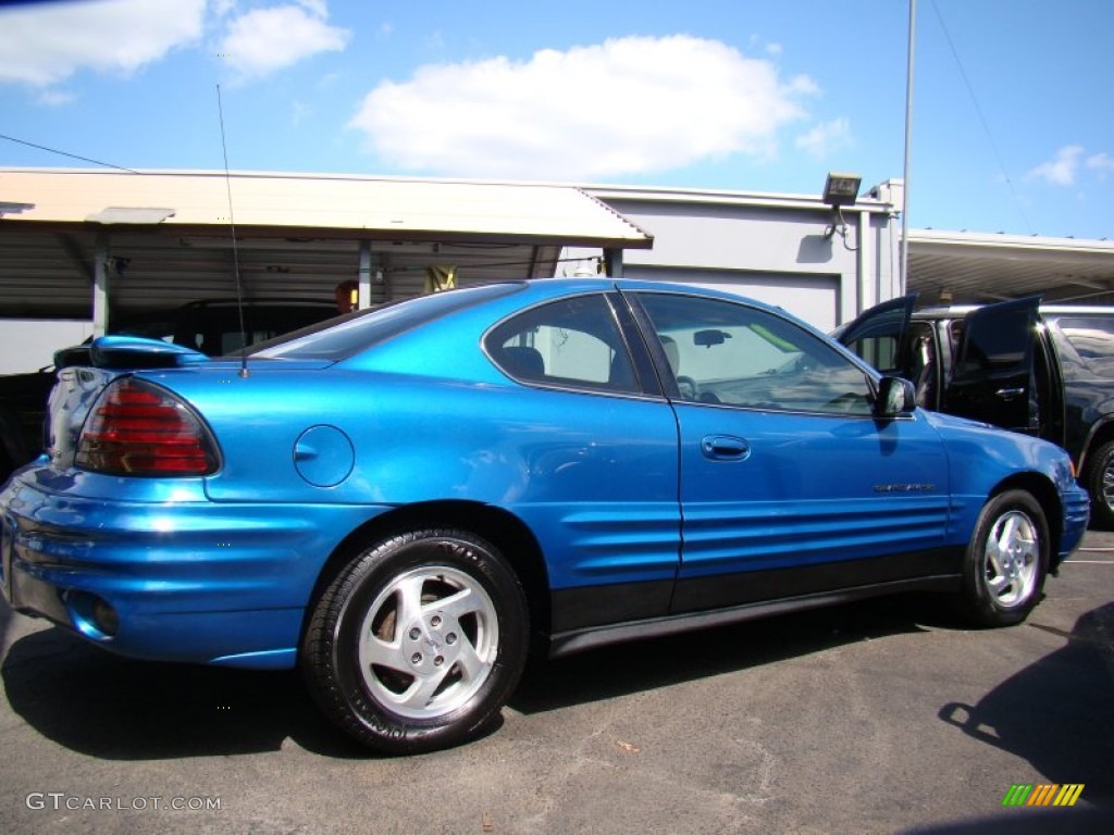 2000 Grand Am SE Coupe - Medium Gulf Blue Metallic / Dark Pewter photo #2