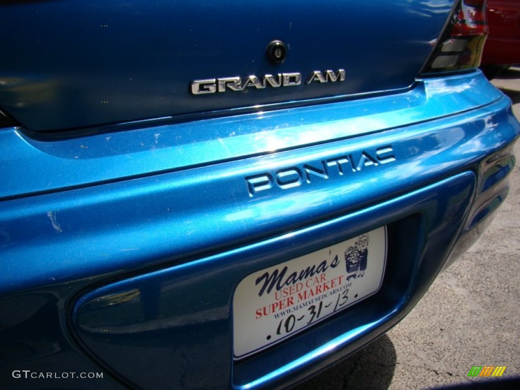 2000 Grand Am SE Coupe - Medium Gulf Blue Metallic / Dark Pewter photo #5