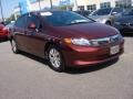 Crimson Pearl - Civic LX Sedan Photo No. 7