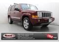 2008 Red Rock Crystal Pearl Jeep Commander Limited #86354260