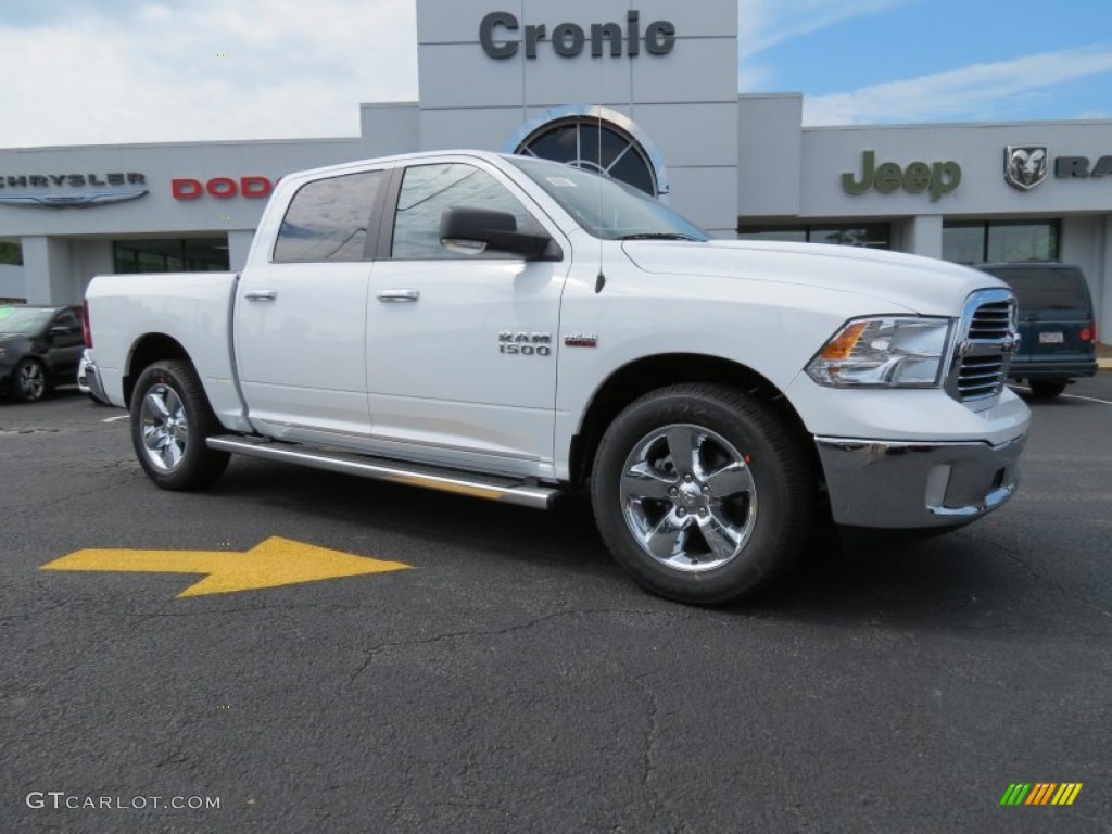2014 1500 Big Horn Crew Cab - Bright White / Canyon Brown/Light Frost Beige photo #1