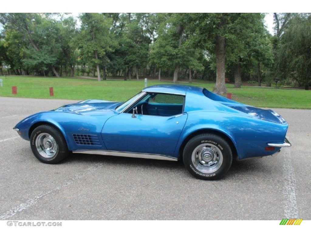 1970 Corvette Stingray Sport Coupe - Mulsanne Blue / Blue photo #1