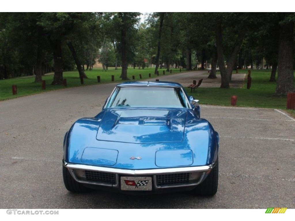1970 Corvette Stingray Sport Coupe - Mulsanne Blue / Blue photo #4