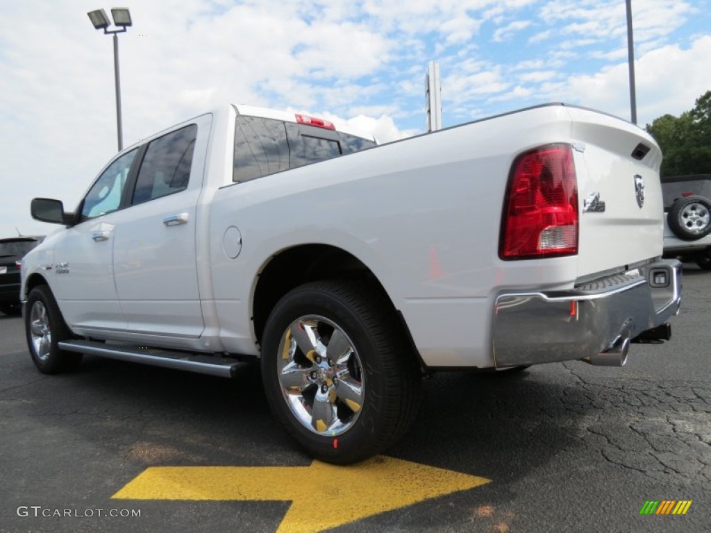 2014 1500 Big Horn Crew Cab - Bright White / Canyon Brown/Light Frost Beige photo #5