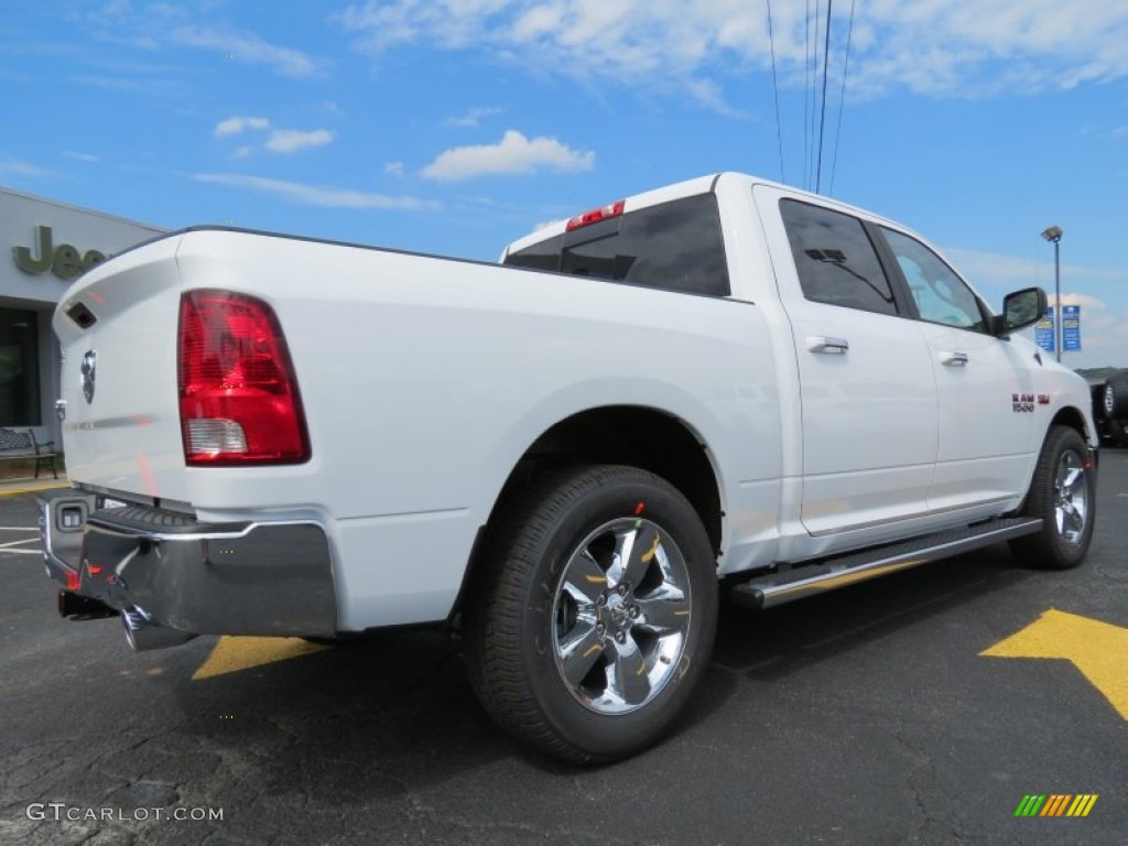 2014 1500 Big Horn Crew Cab - Bright White / Canyon Brown/Light Frost Beige photo #7