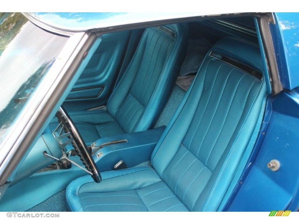 1970 Corvette Stingray Sport Coupe - Mulsanne Blue / Blue photo #8