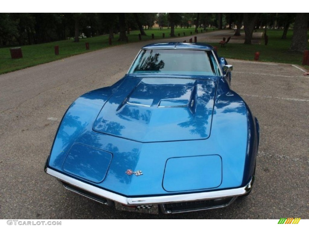 1970 Corvette Stingray Sport Coupe - Mulsanne Blue / Blue photo #13