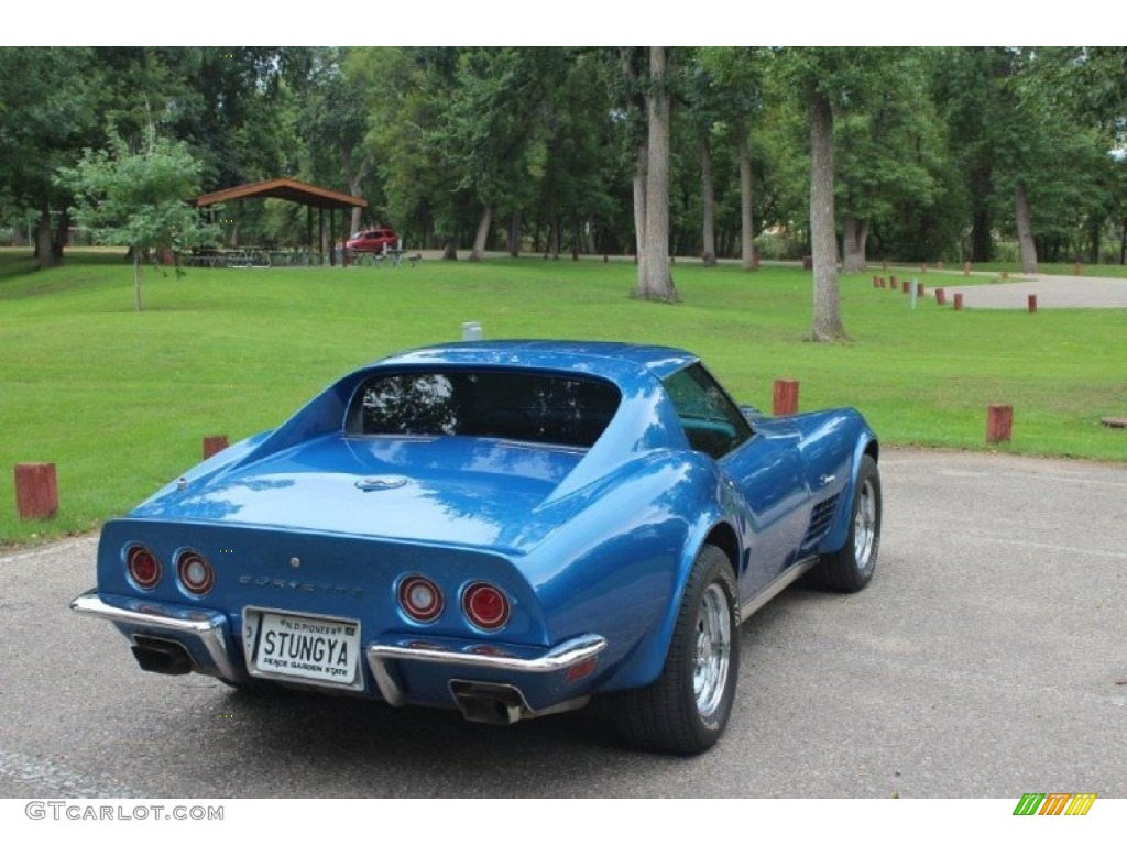 1970 Corvette Stingray Sport Coupe - Mulsanne Blue / Blue photo #14