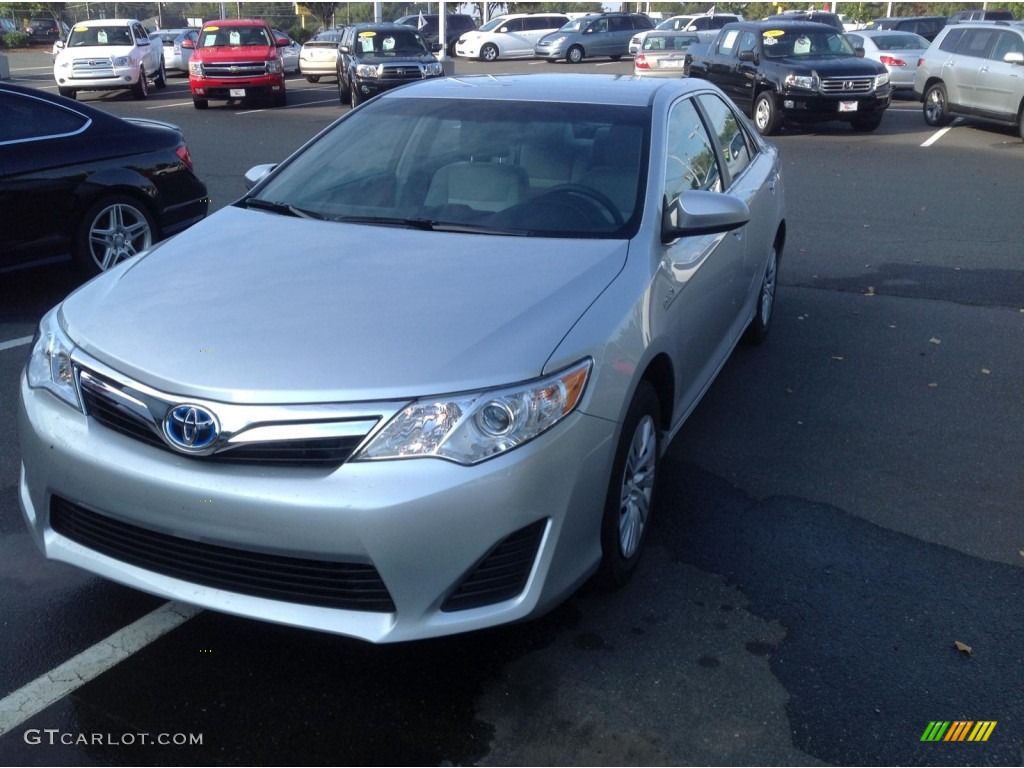 2013 Camry Hybrid LE - Classic Silver Metallic / Light Gray photo #13