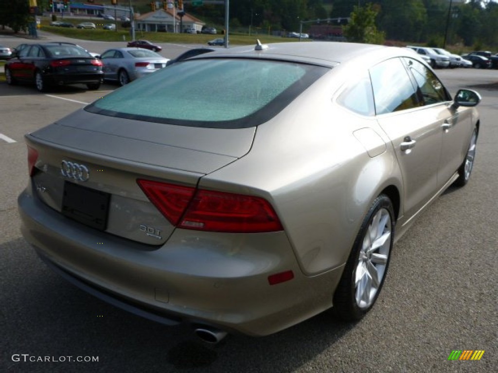 2012 A7 3.0T quattro Premium - Savana Beige Pearl Effect / Velvet Beige photo #5