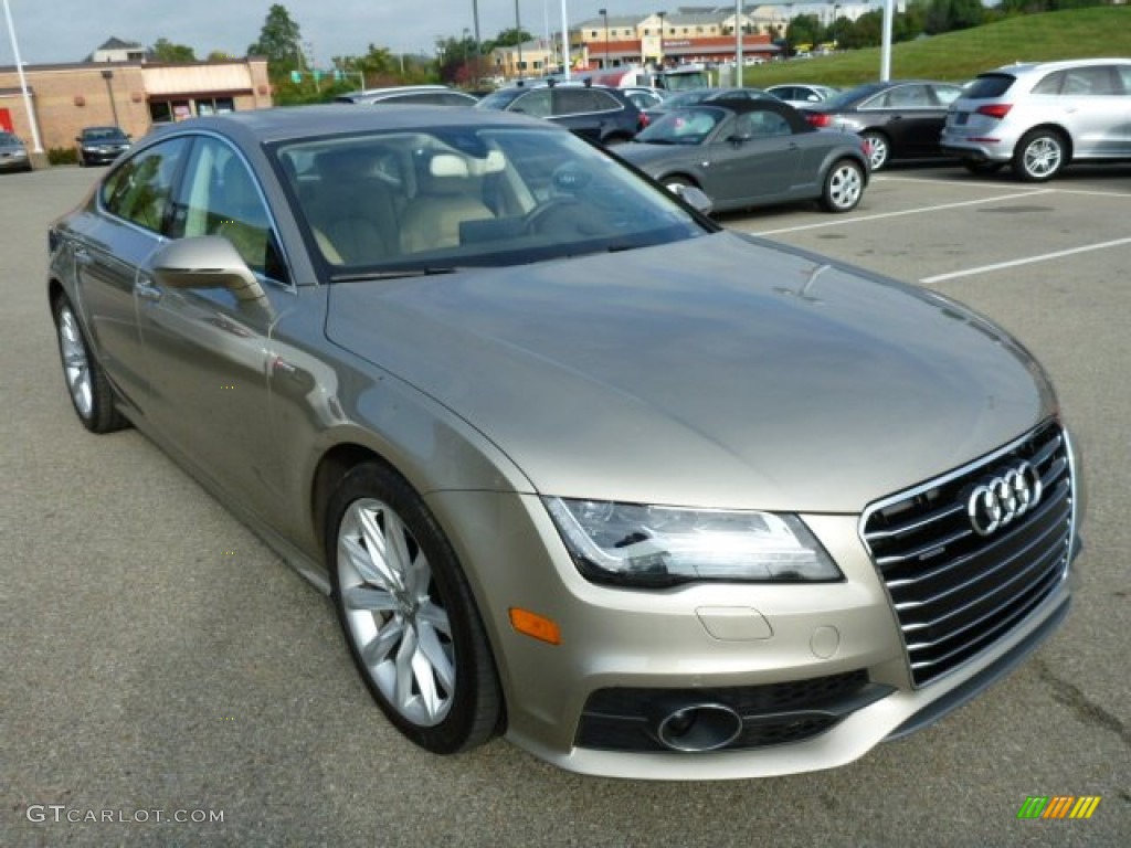 Savana Beige Pearl Effect 2012 Audi A7 3.0T quattro Premium Exterior Photo #86402530