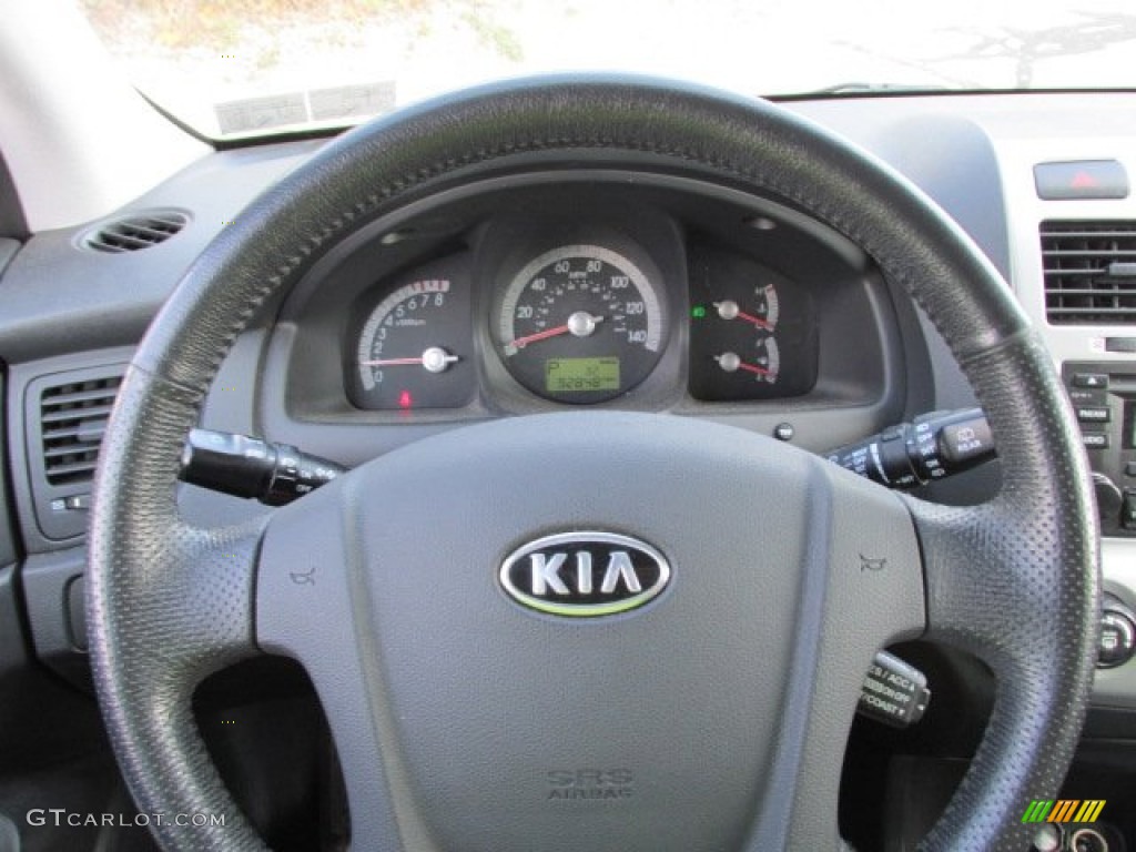 2008 Sportage LX V6 - Smart Blue Metallic / Black photo #15