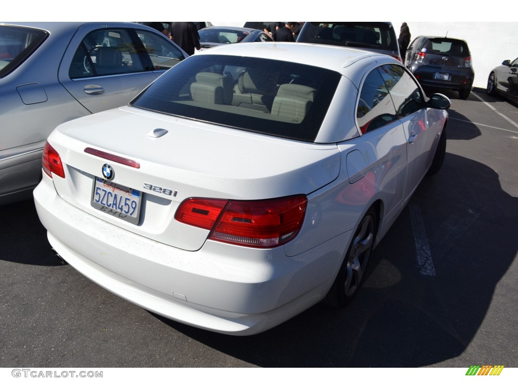2007 3 Series 328i Convertible - Alpine White / Cream Beige photo #3