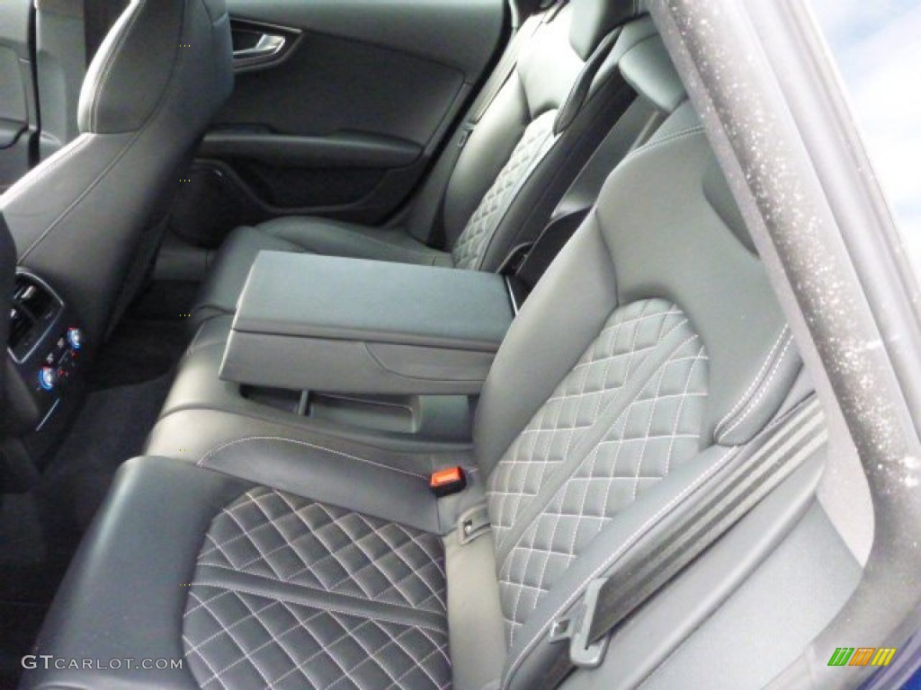 Black Valcona leather with diamond stitching Interior 2013 Audi S7 4.0 TFSI quattro Photo #86403374