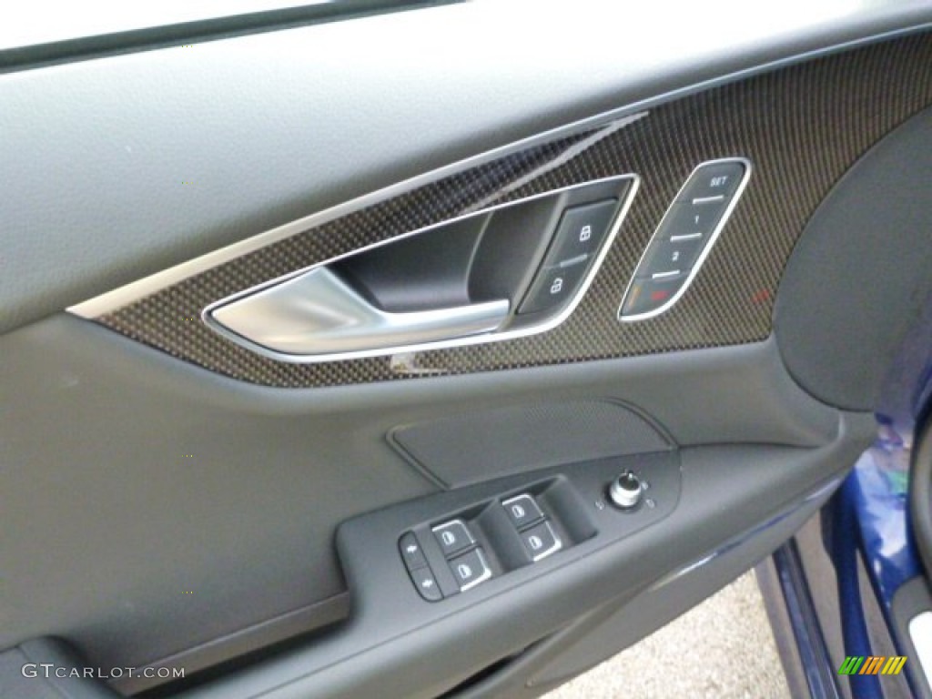 2013 S7 4.0 TFSI quattro - Moonlight Blue Metallic / Black Valcona leather with diamond stitching photo #14