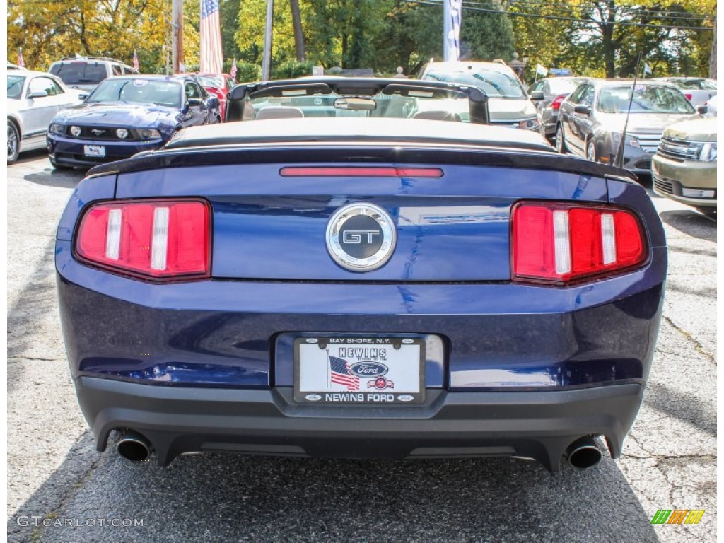 2012 Mustang GT Convertible - Kona Blue Metallic / Stone photo #4