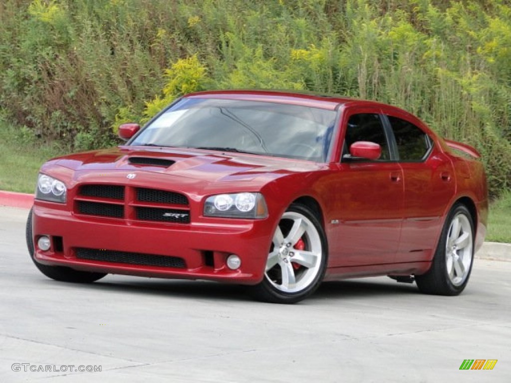 Inferno Red Crystal Pearl 2006 Dodge Charger SRT-8 Exterior Photo #86405255
