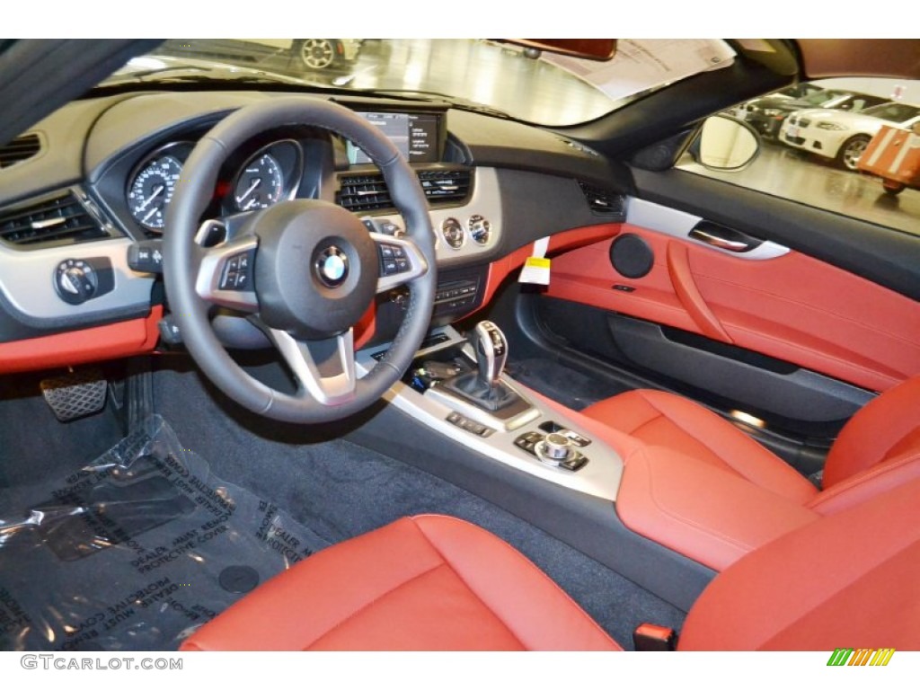 Coral Red Interior 2014 BMW Z4 sDrive28i Photo #86406494
