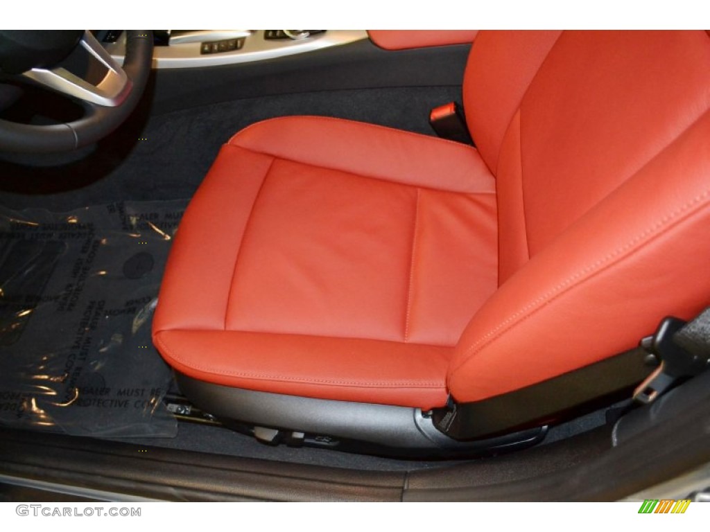 2014 Z4 sDrive28i - Glacier Silver Metallic / Coral Red photo #7