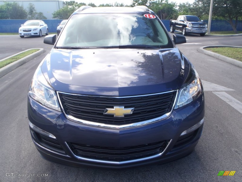 2014 Traverse LS - Atlantis Blue Metallic / Dark Titanium/Light Titanium photo #2