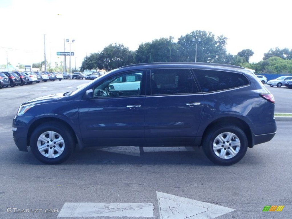 2014 Traverse LS - Atlantis Blue Metallic / Dark Titanium/Light Titanium photo #3