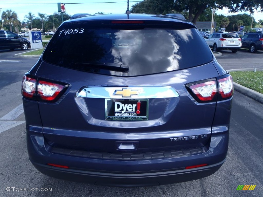 2014 Traverse LS - Atlantis Blue Metallic / Dark Titanium/Light Titanium photo #4
