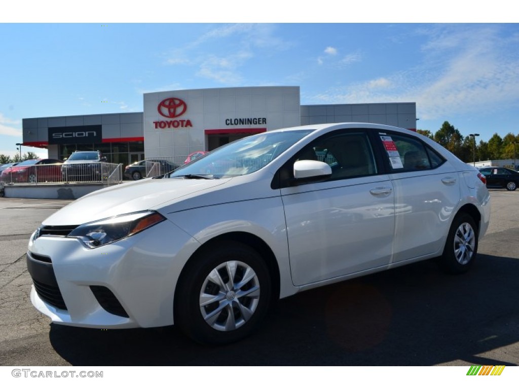 Blizzard Pearl White Toyota Corolla